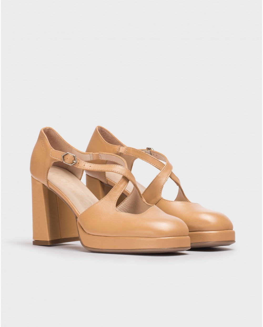 Wonders-Heels-Brown TAKI Shoe