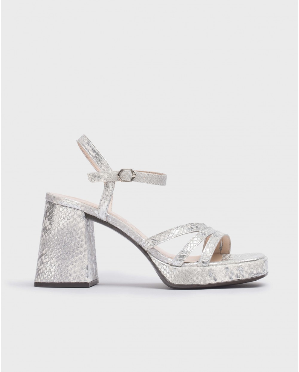 Wonders-Sandalias-Sandalias LOVE Plata