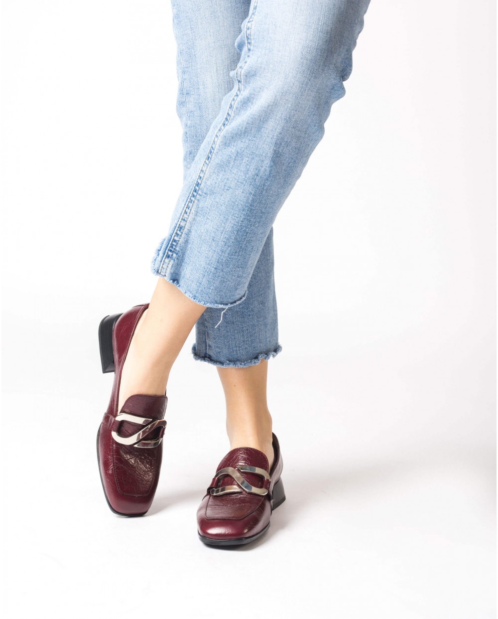 Wonders-Loafers-Burgundy SURI moccasin