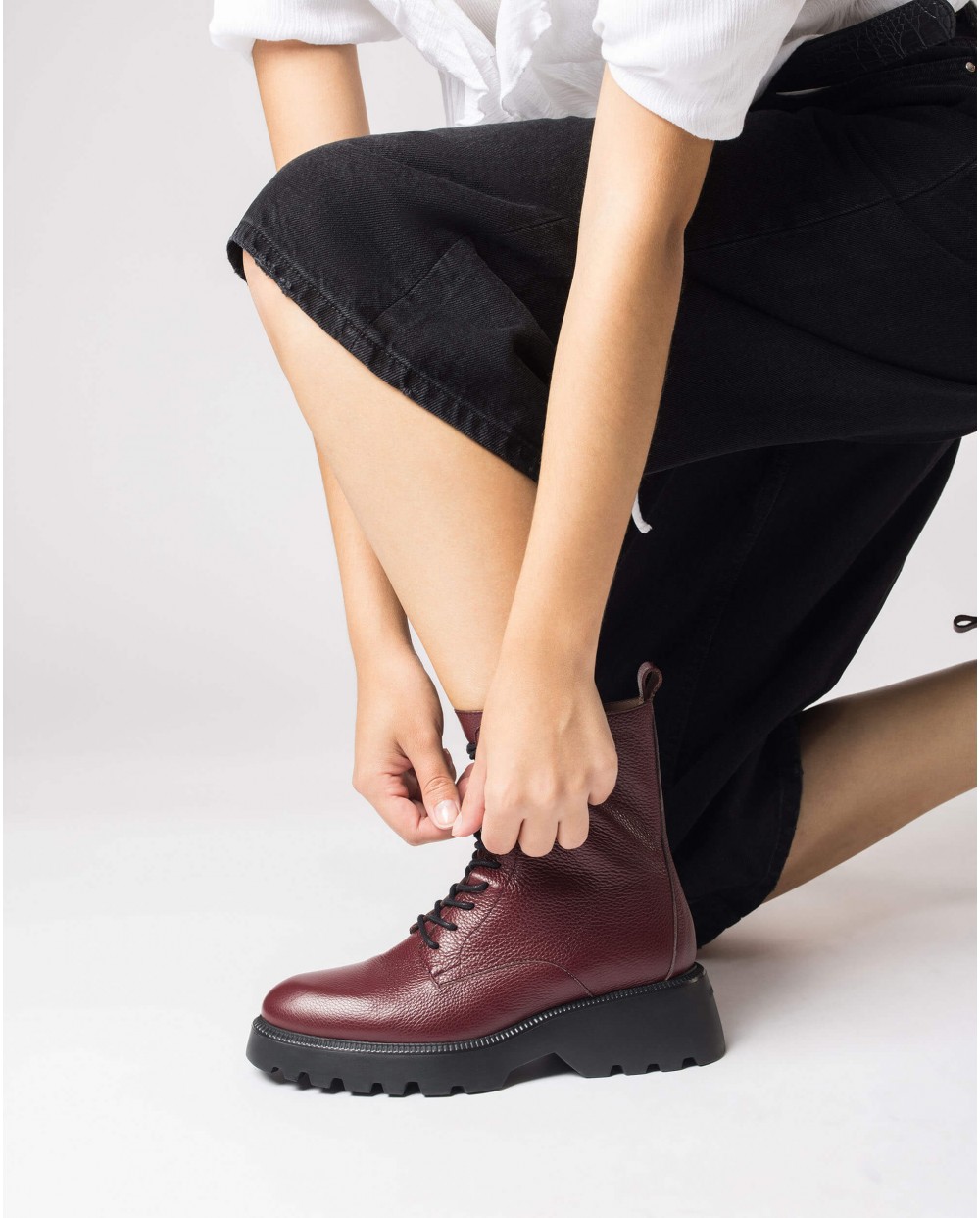 Wonders-Ankle Boots-Burgundy ATARI Ankle boot