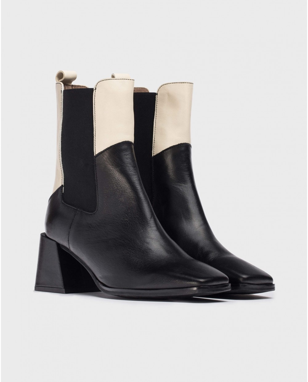 Wonders-Boots-Black TOTE Ankle Boot