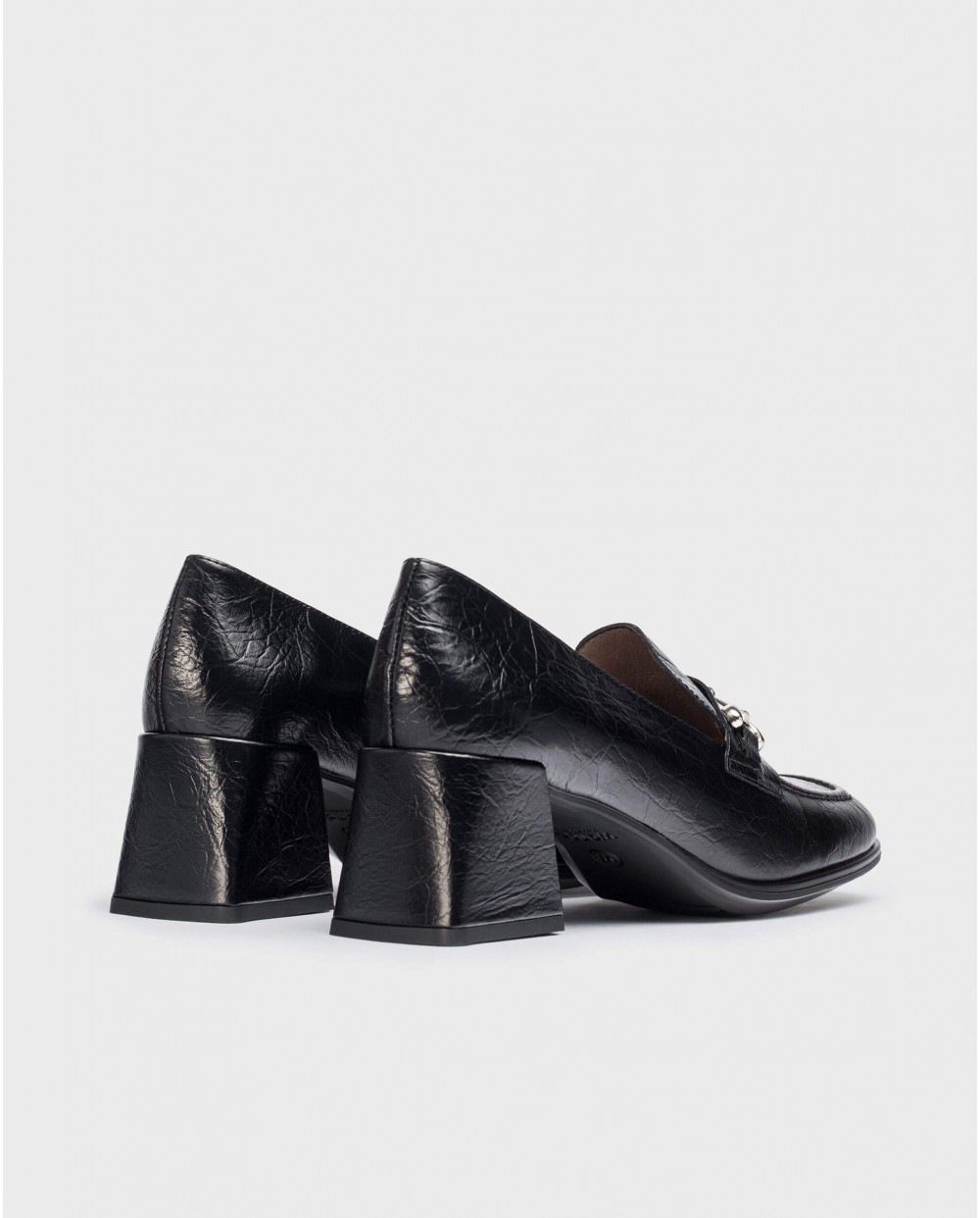 Wonders-Outlet Loafers-Black CELIA Moccasin