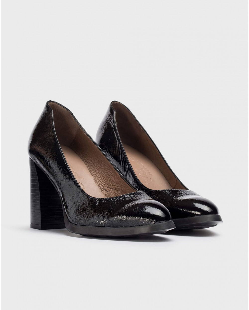 Wonders-Heels-Black TINI Heeled shoe