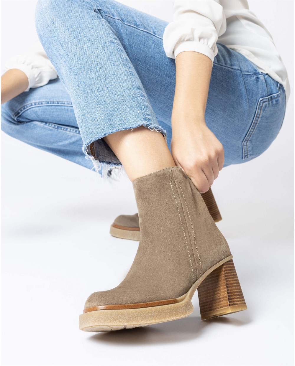 Wonders-Boots-Grey MIERA Ankle boot