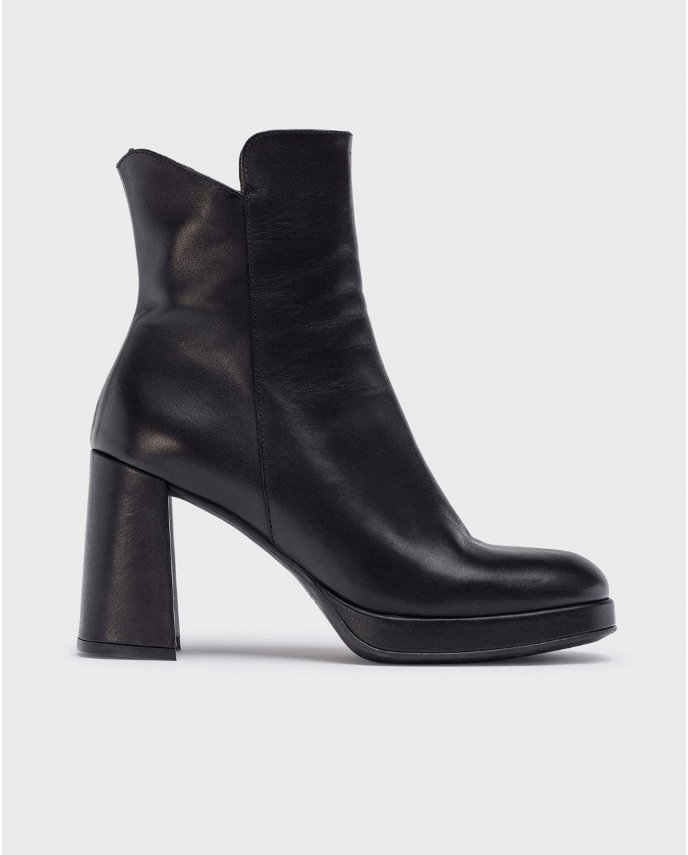 Wonders-Outlet Heels-Black SANTO ankle boot