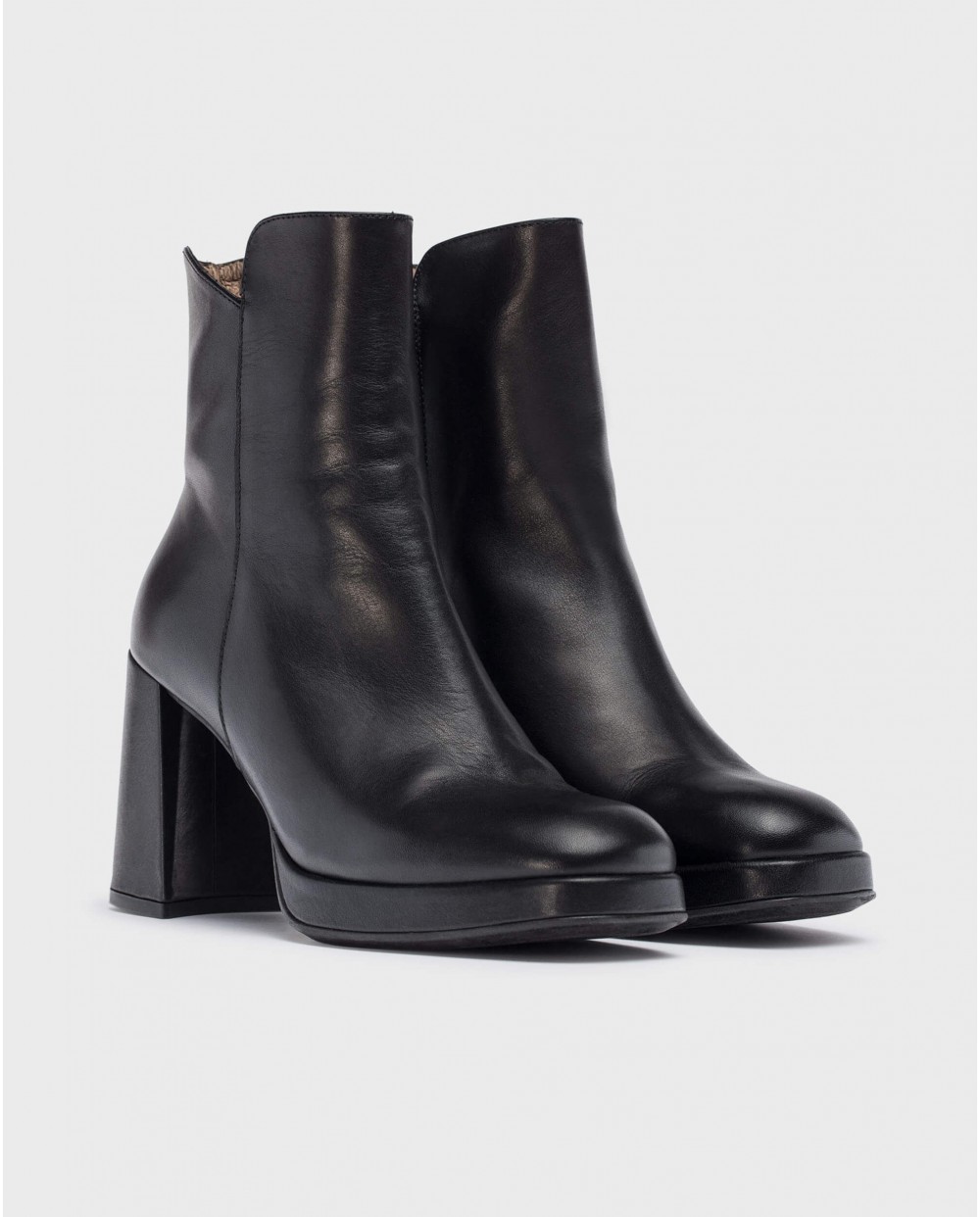 Wonders-Outlet Heels-Black SANTO ankle boot