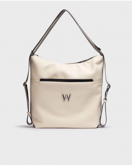 Wonders-Totes-cream bicolor AMATISTA bag