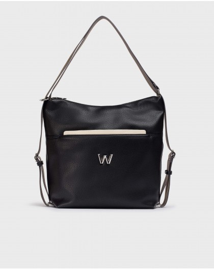 Wonders-Totes-black bicolor AMATISTA bag