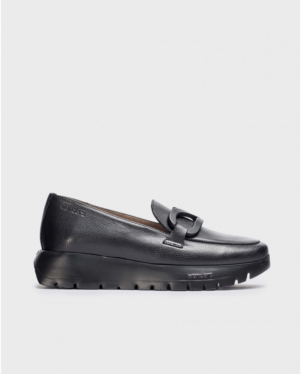 Wonders-Loafers-Black Rose loafer