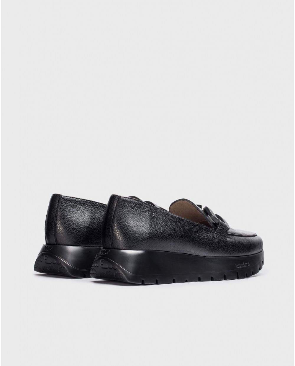 Wonders-Loafers-Black Rose loafer