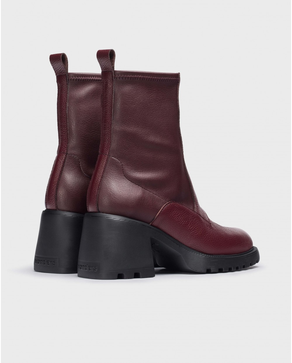 Wonders-Ankle Boots-Burgundy KID Ankle Boot