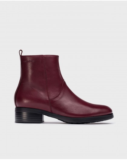 Wonders-Boots-Burgundy Zoe ankle boot