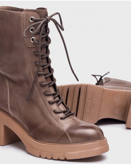 Wonders-Boots-Brown Rock ankle boot