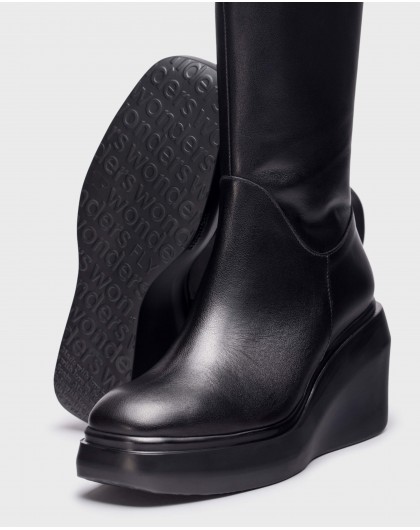 Wonders-Boots-Black Ghas Ankle boot