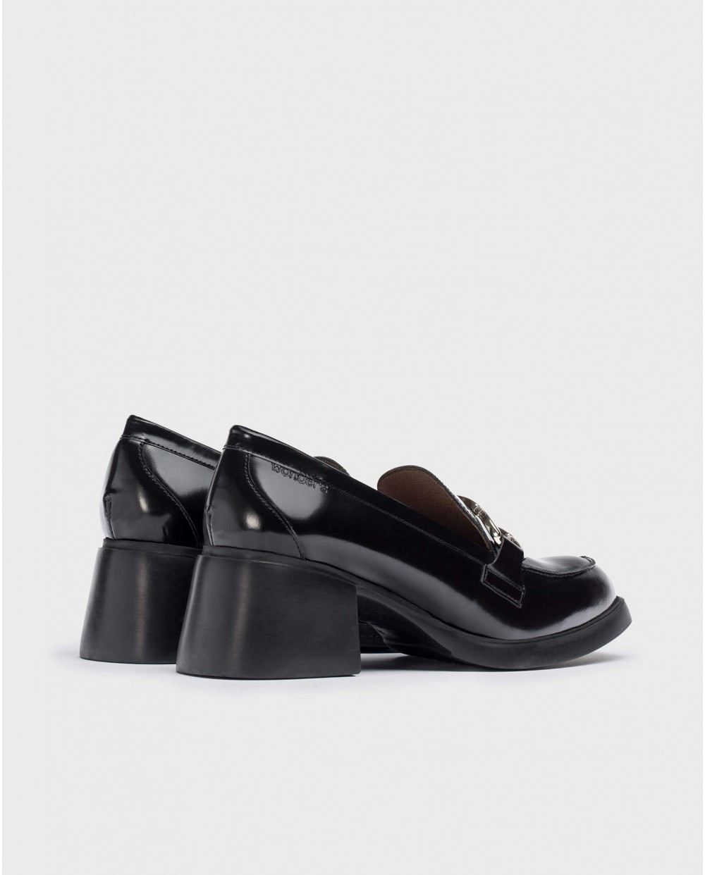 Wonders-Outlet Loafers-Black KIMBA moccasin