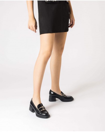 Wonders-Outlet Loafers-Black KIMBA moccasin