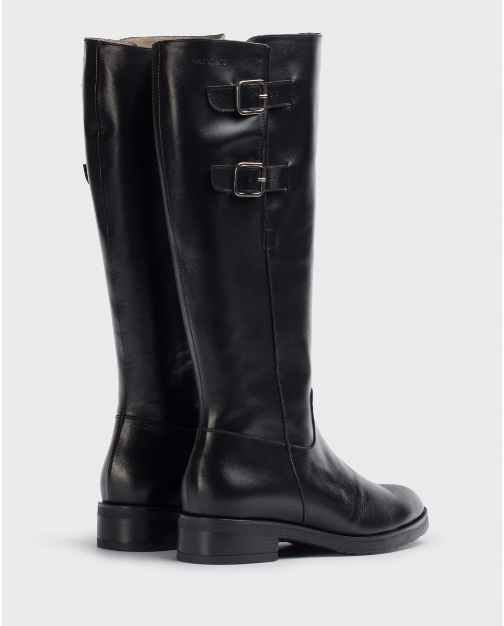 Wonders-Boots-DOUBLE Black Boots