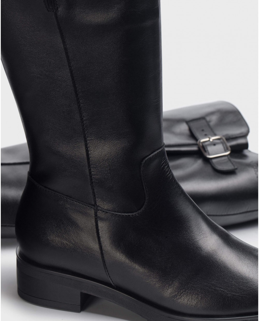 Wonders-Boots-DOUBLE Black Boots