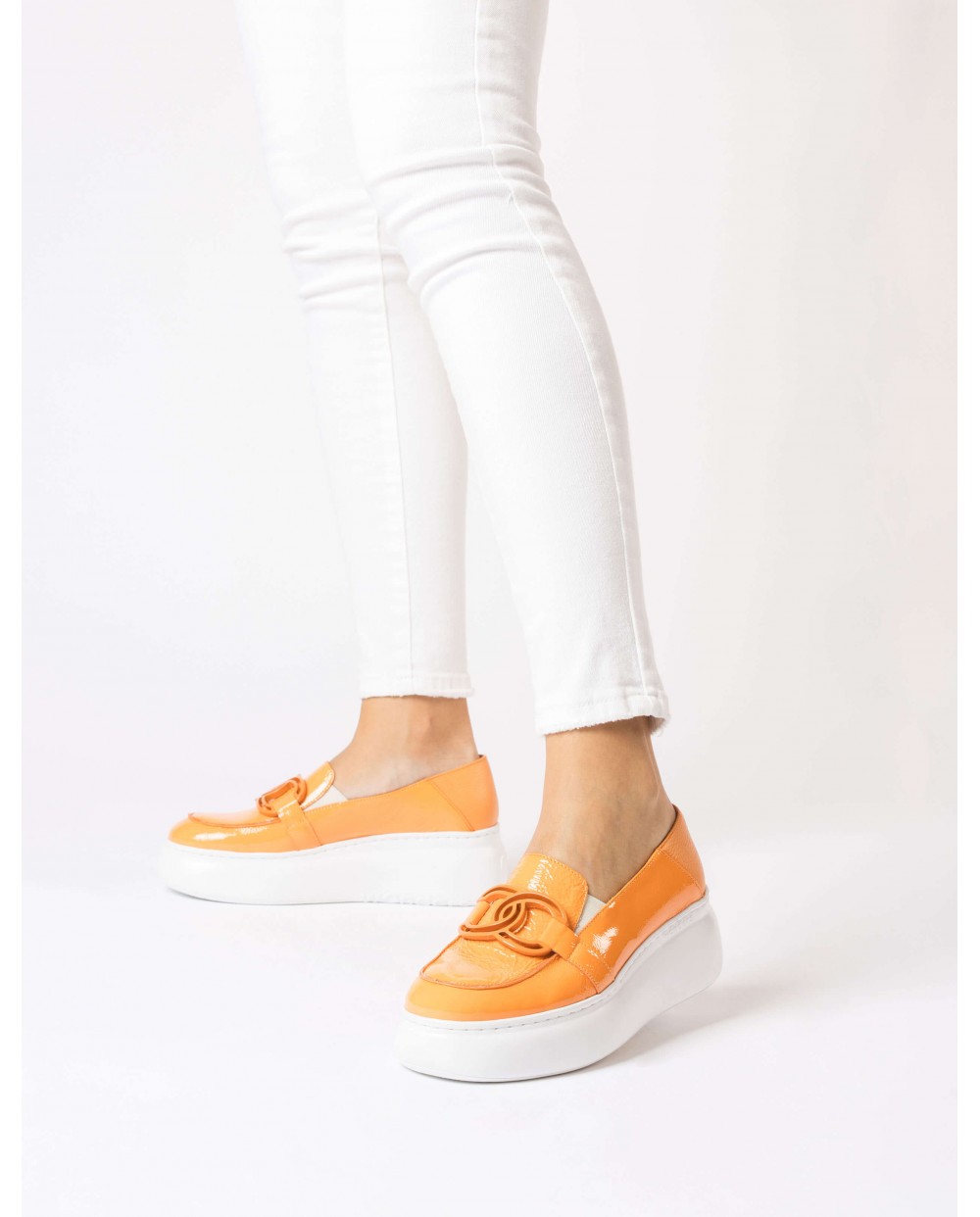 Wonders-Women shoes-Orange VIENA Moccasin