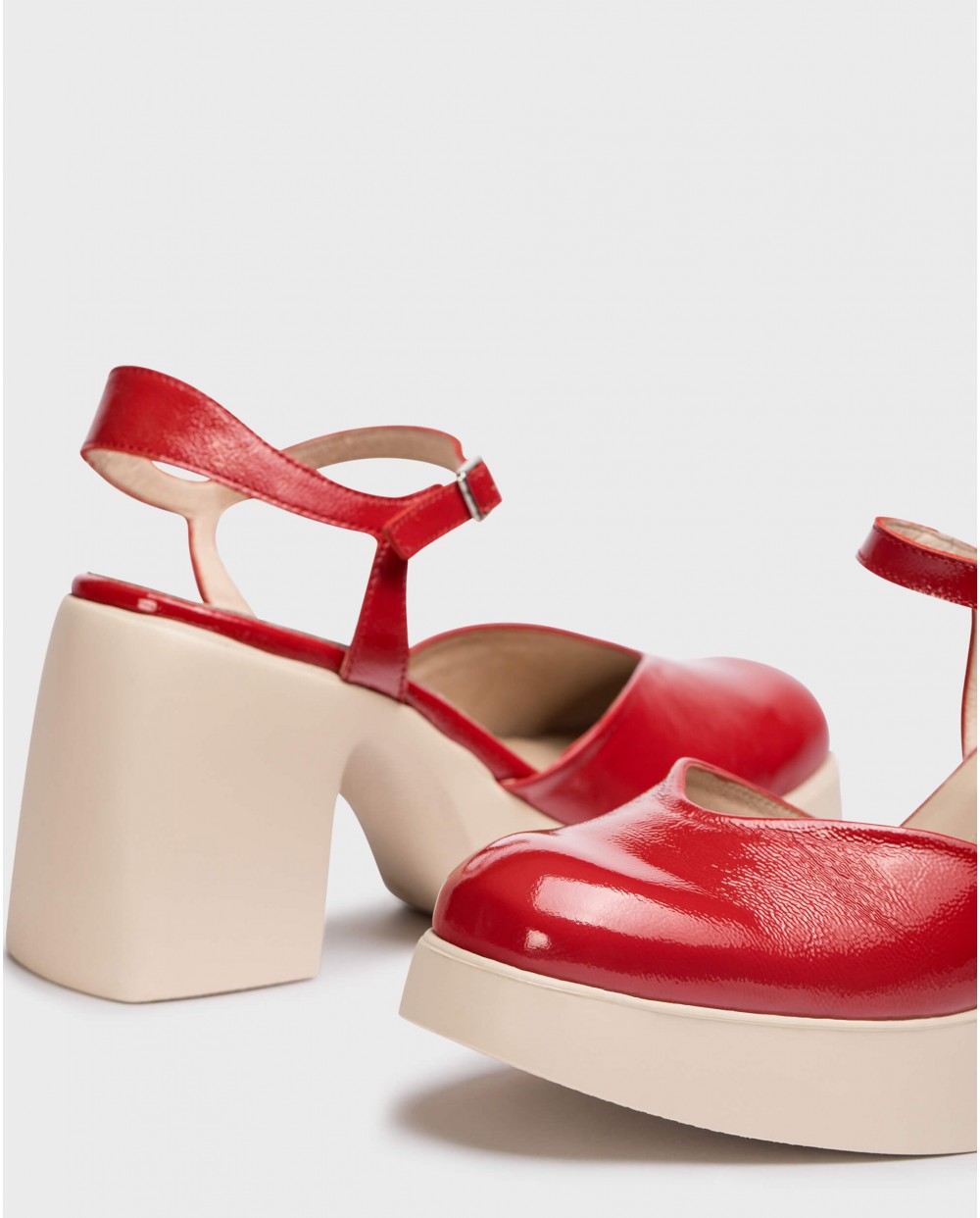 Wonders-Women shoes-Red JUANA Mary Jane