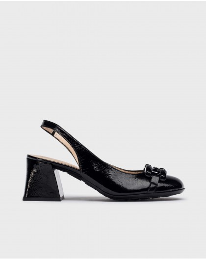 Wonders-Women shoes-Black Karla Heeled sandals