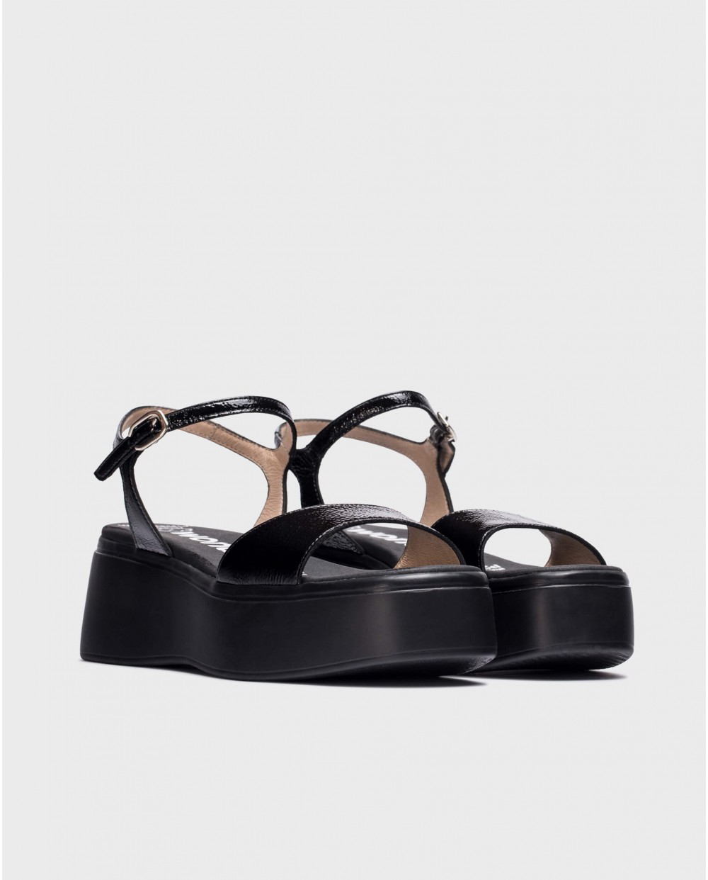 Wonders-Sandals-Black AURORA Platform sandals