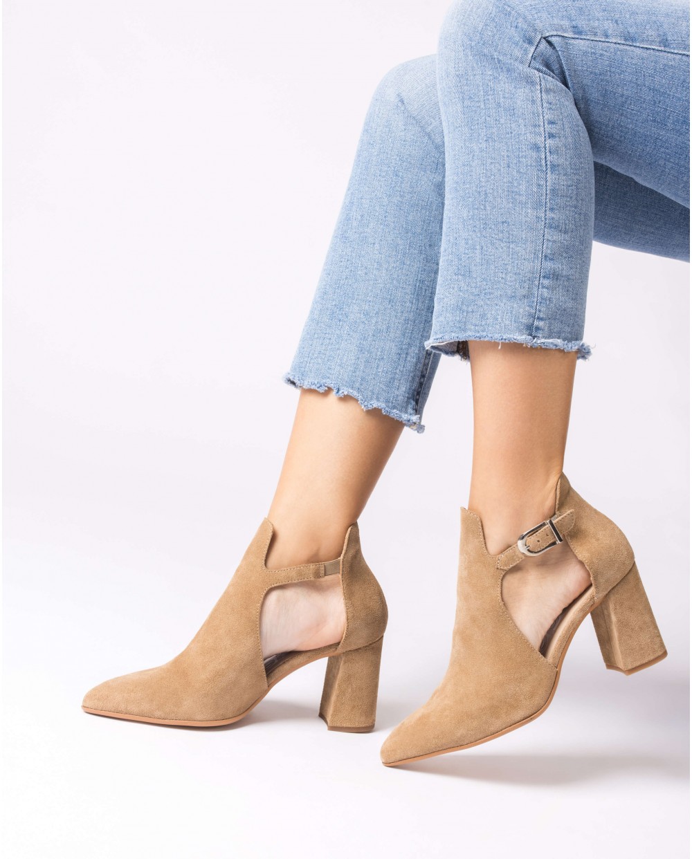 Wonders-Heels-Brown ROCA Ankle boot