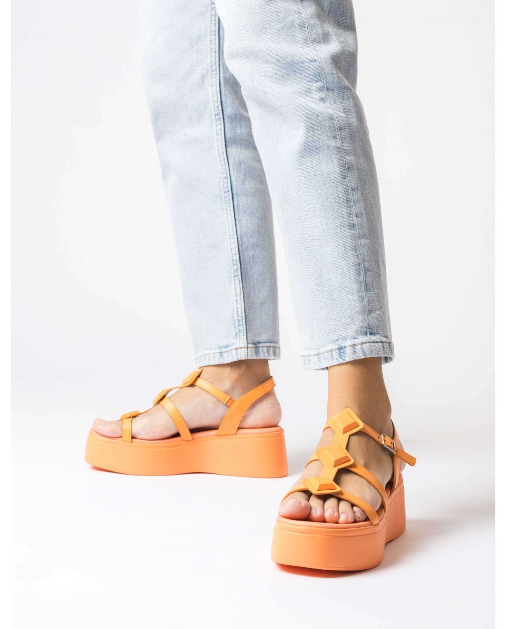 Wonders-Sandals-Orange CAROLINA Platform sandals