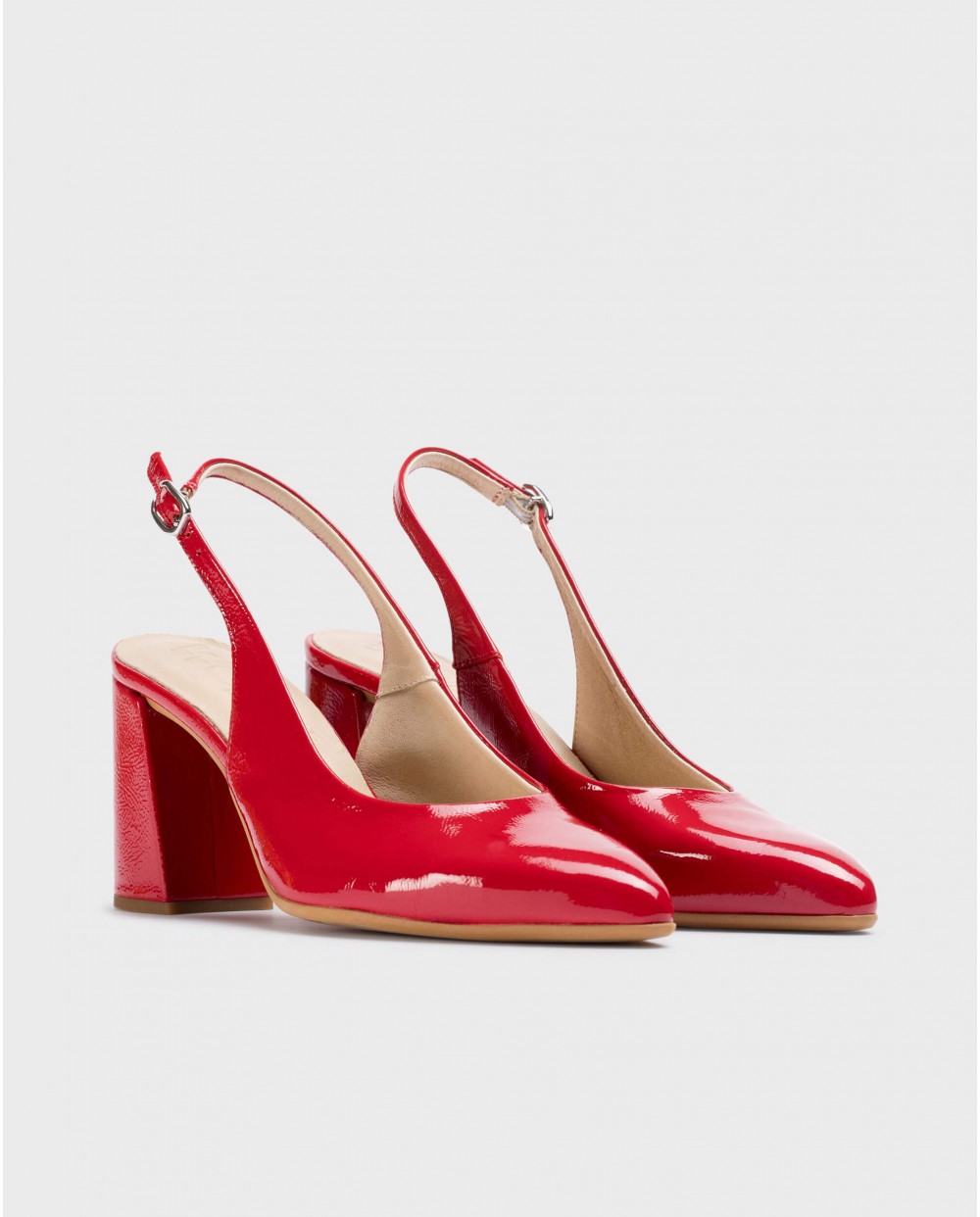 Wonders-Heels-Red VILMA Heeled shoes