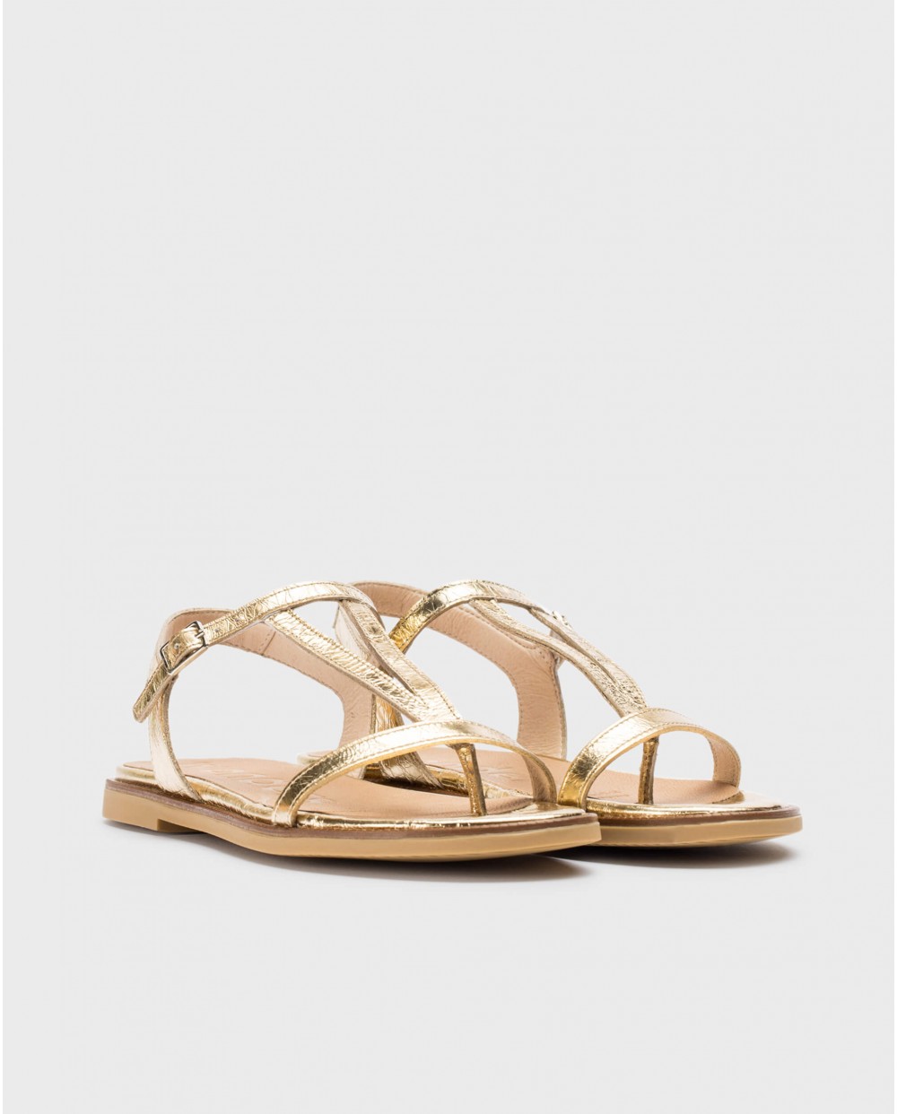 Wonders-Sandals-Gold JIMENA Flat sandals