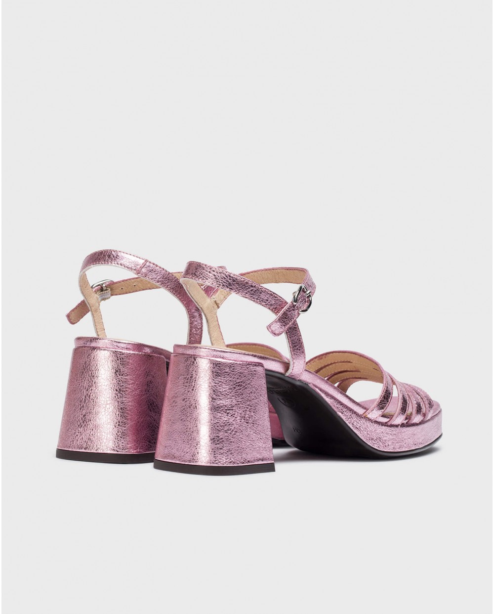 Wonders-Zapatos de mujer-Sandalias de tacón ZAIDA rosa