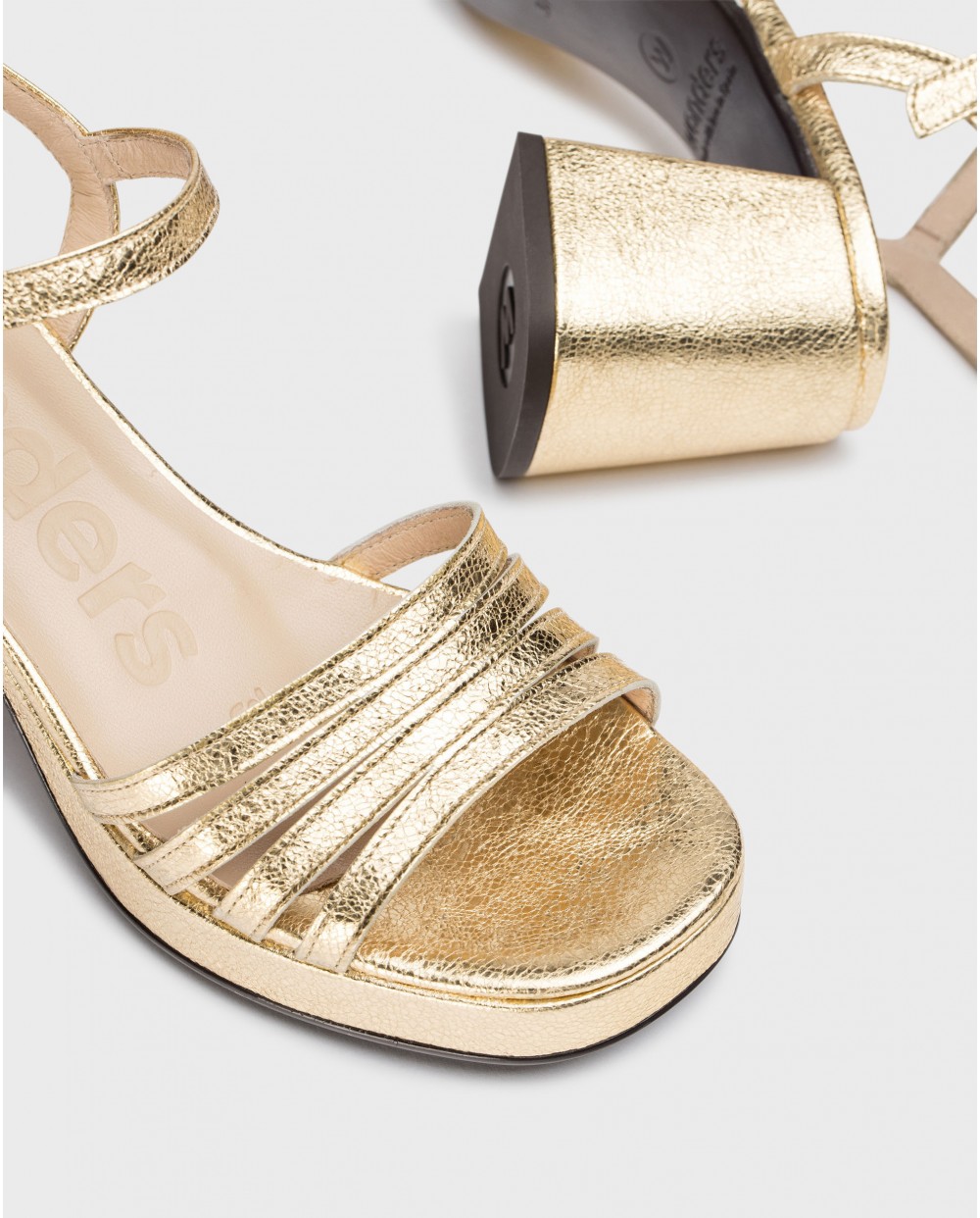 Wonders-Women shoes-Gold ZAIDA heeled sandals