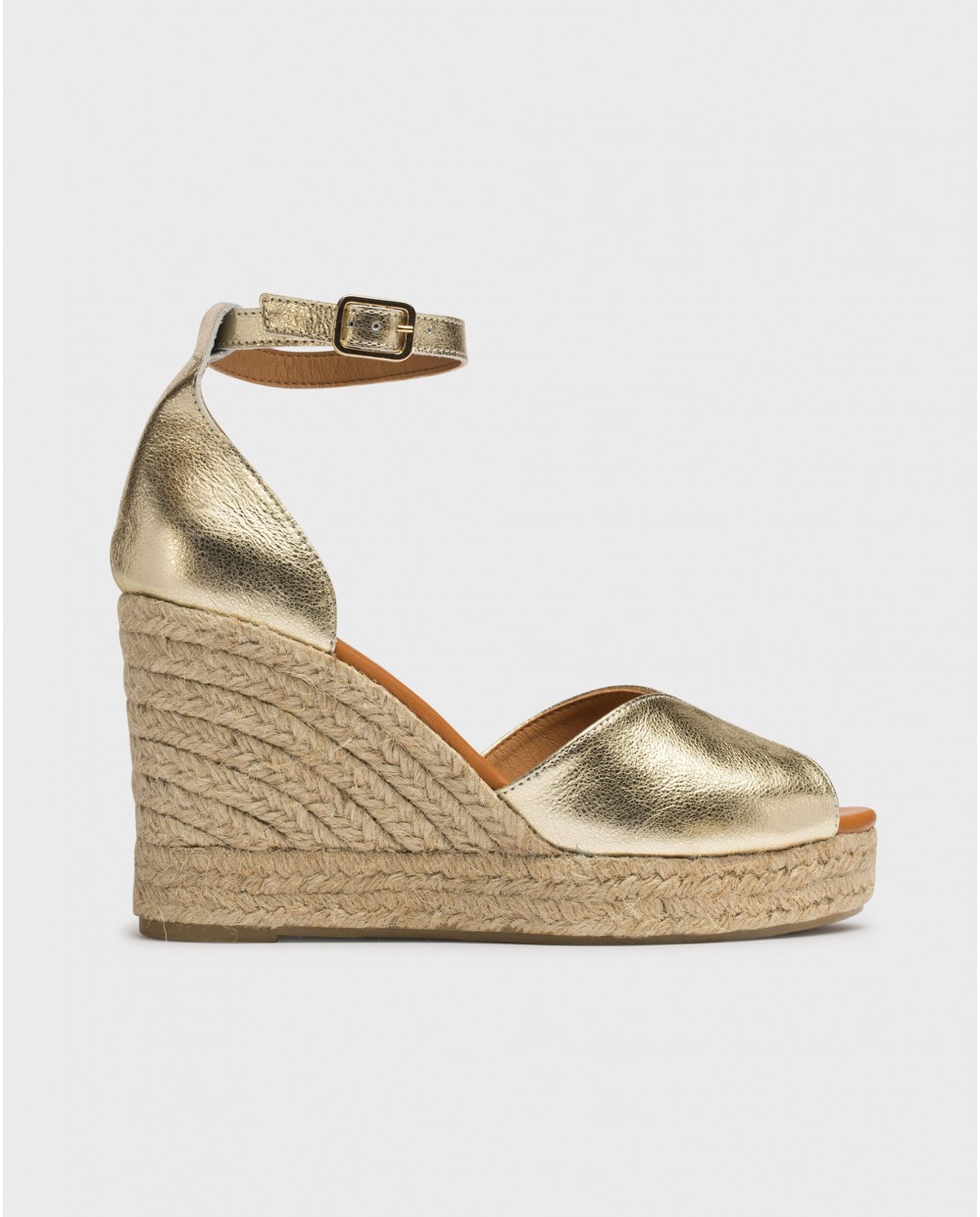 Wonders-Heels-Metallic MANLY Espadrilles