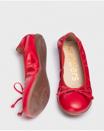 Wonders-Ballerinas-Red BO Ballet pump