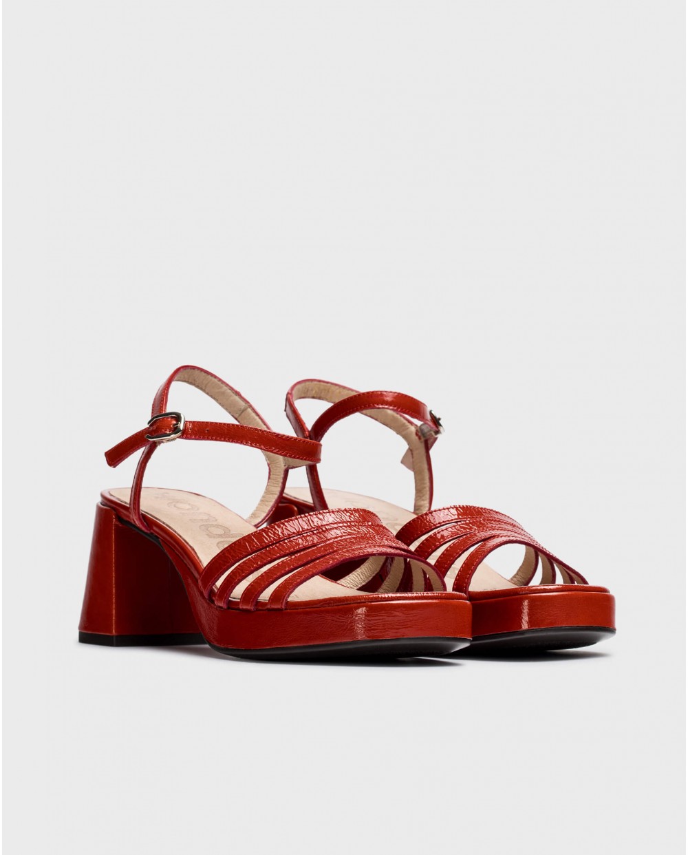 Wonders-Women shoes-Red ZAIDA heeled sandals