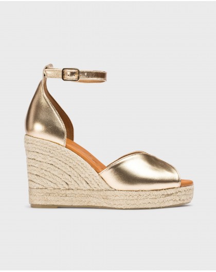 Wonders-Espadrilles-Gold MANLY Espadrilles