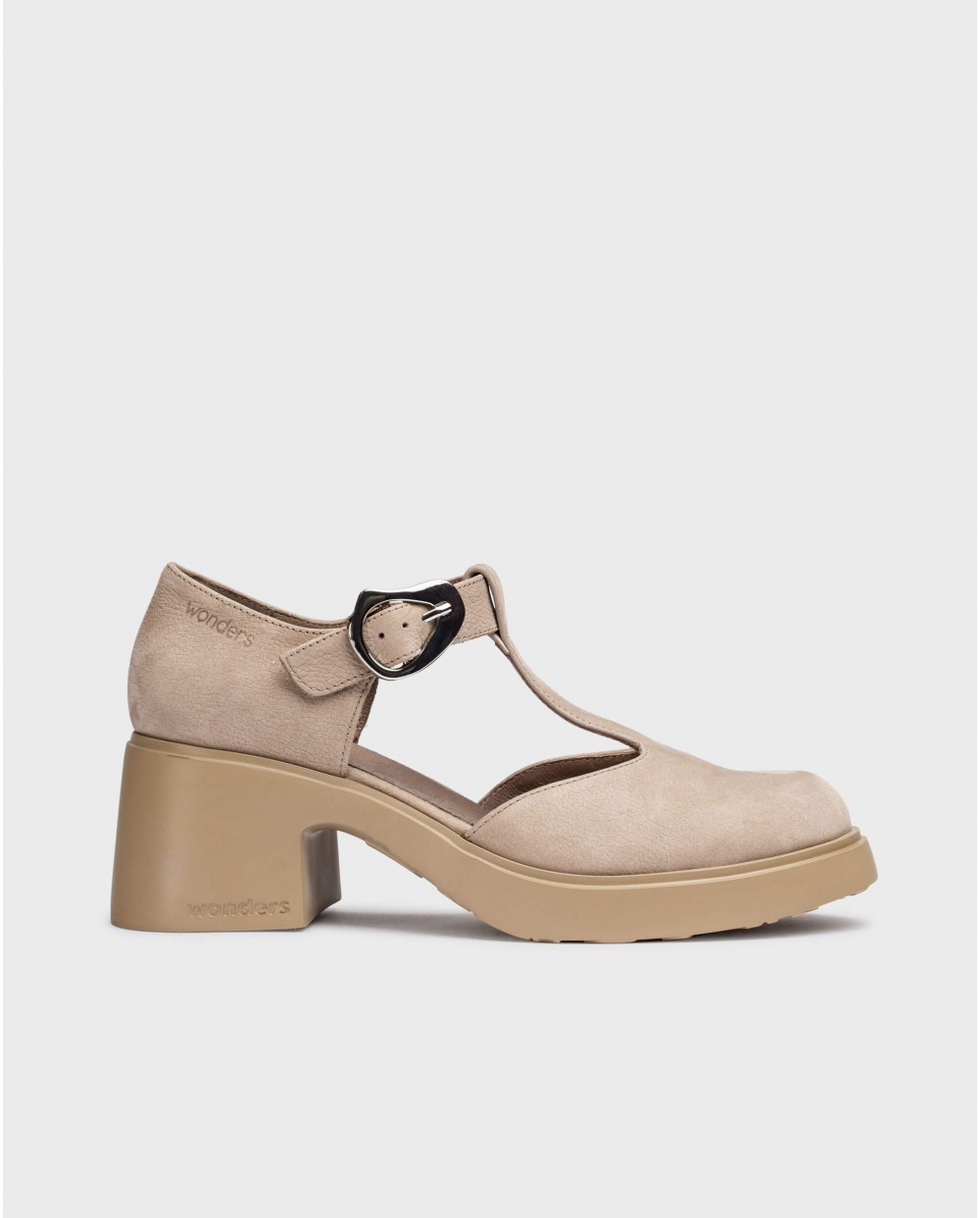 Wonders-Wedges-Brown JADE Mary Janes