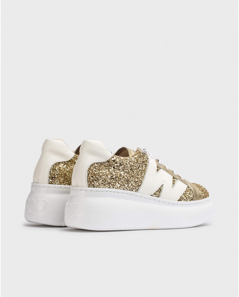 Wonders-Sneakers-Platinum Glitter DORITA Sneaker