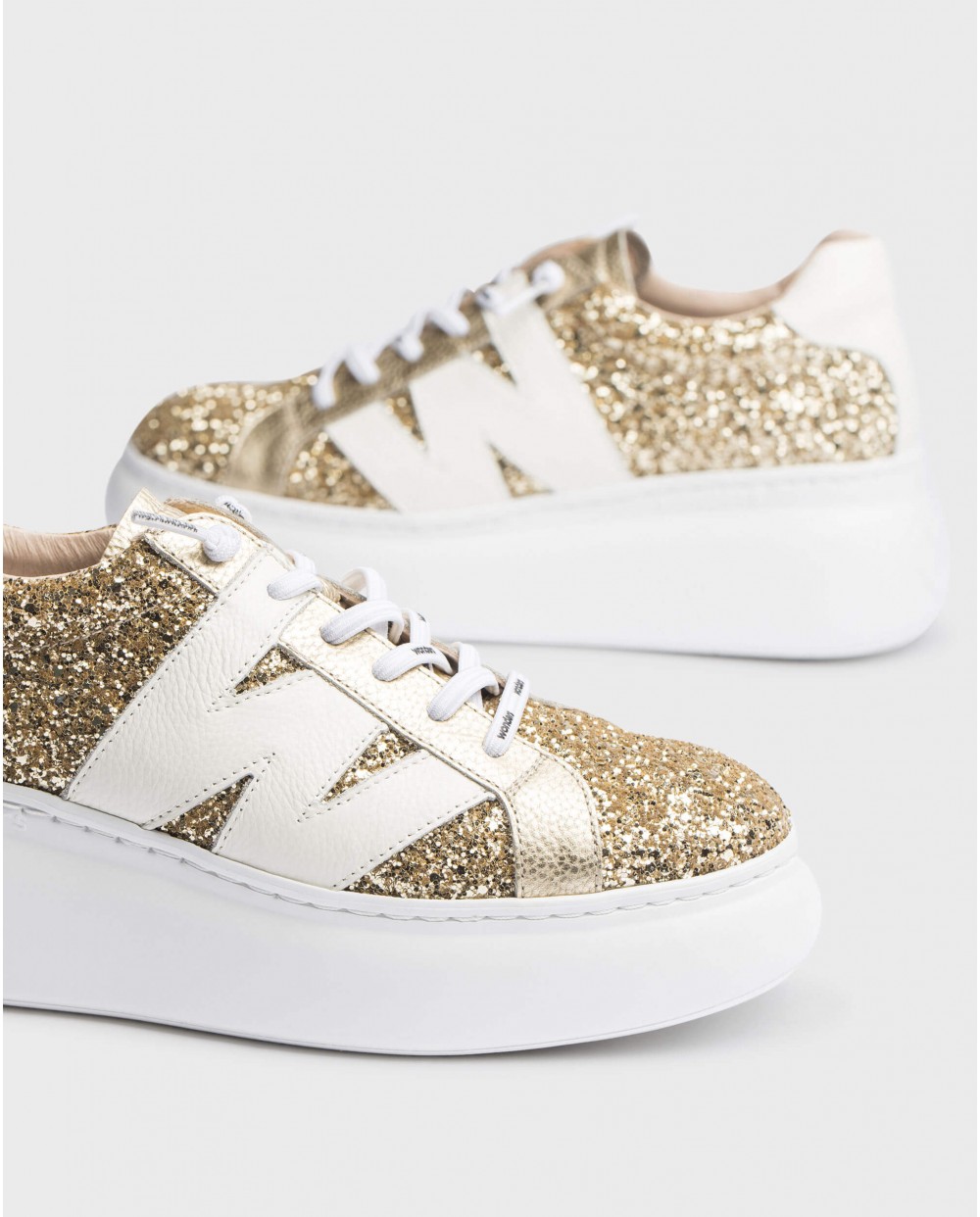 Wonders-Sneakers-Platinum Glitter DORITA Sneaker