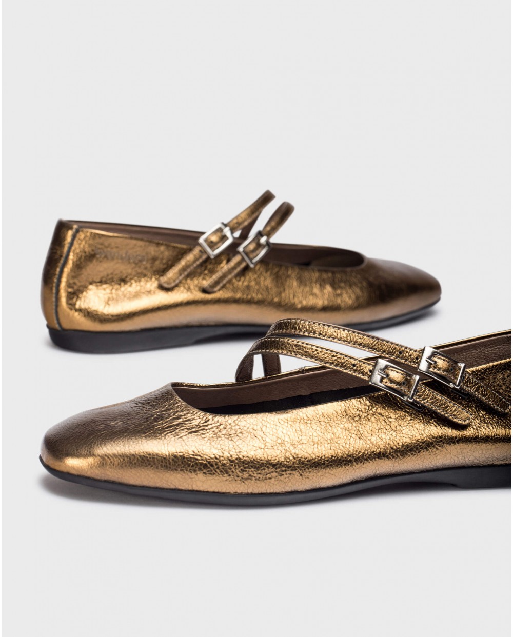 Wonders-Ballerinas-Gold EIDER ballet flat