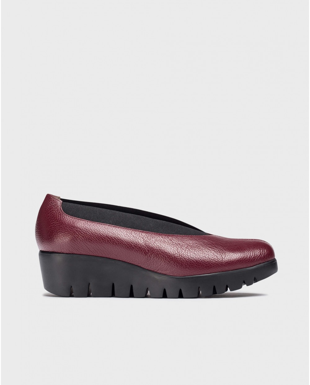 Wonders-Wedges-Burgundy AGADIR shoe