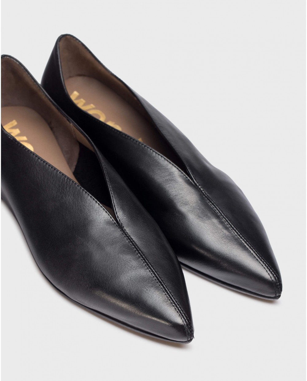 Wonders-Ballerinas-Black MARTINA Ballet Flat