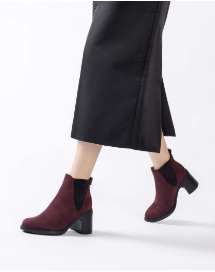 Wonders-Ankle Boots-Burgundy VALERIA Ankle boots