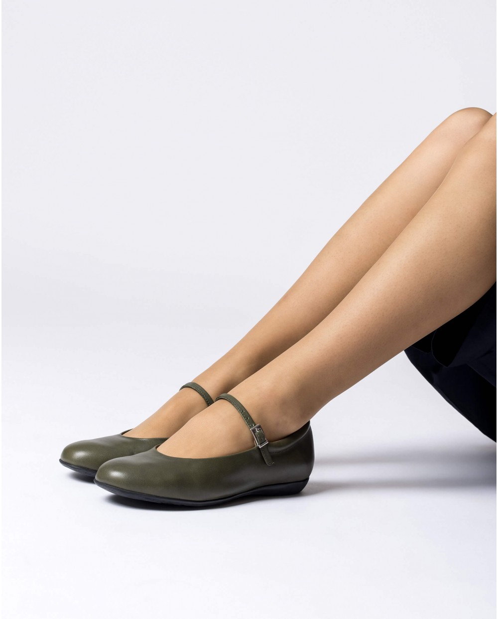 Wonders-Ballerinas-\nGreen MONTARI Ballet Flat