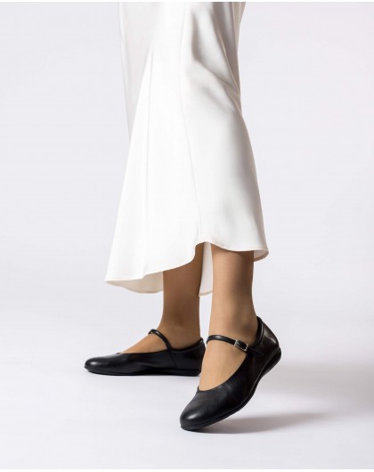 Wonders-Ballerinas-\nBlack MONTARI Ballet Flat