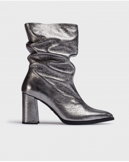 Wonders-Ankle Boots-Lead SALMA Ruched Booties