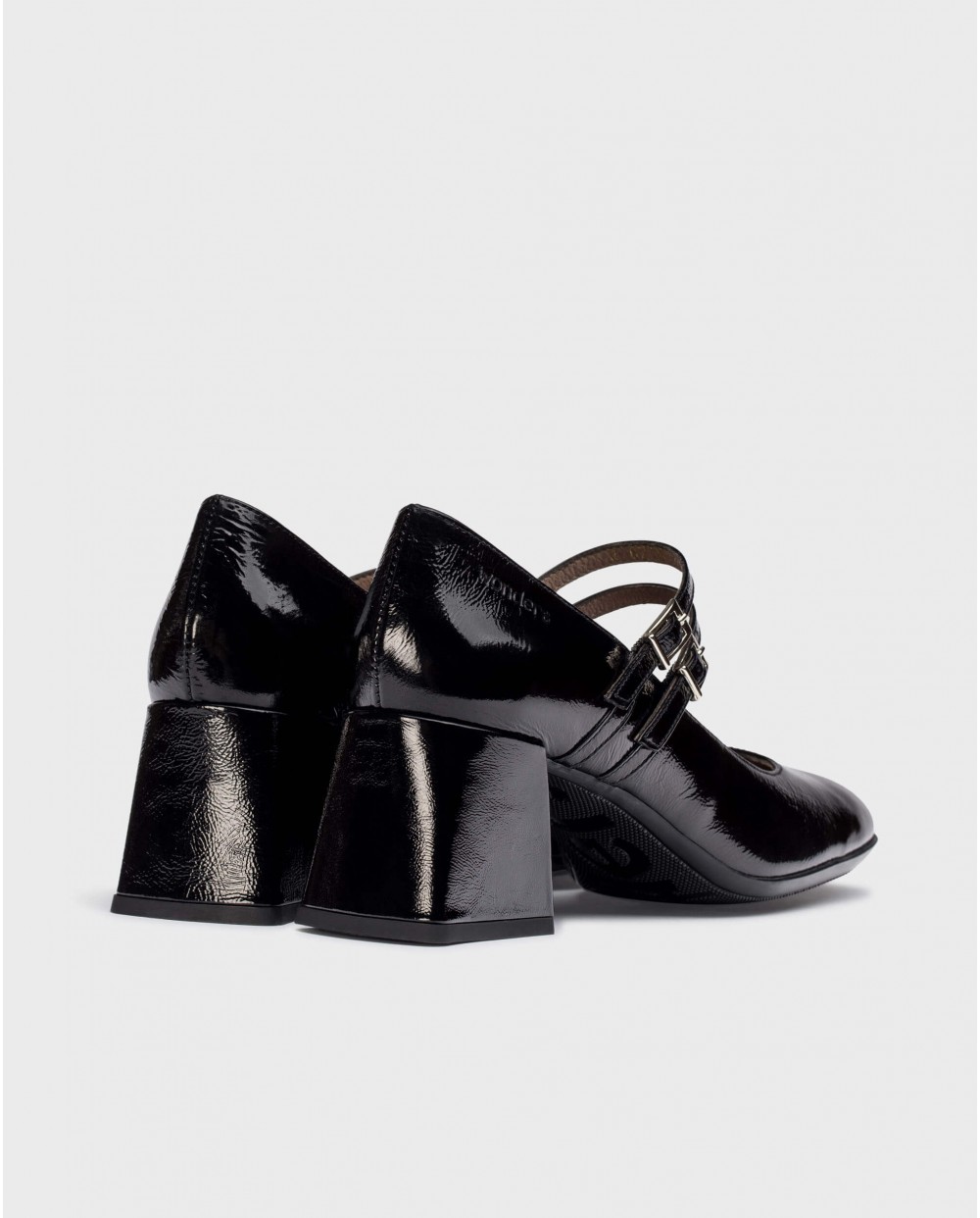 Wonders-Heels-Black ELISTA Mary Janes