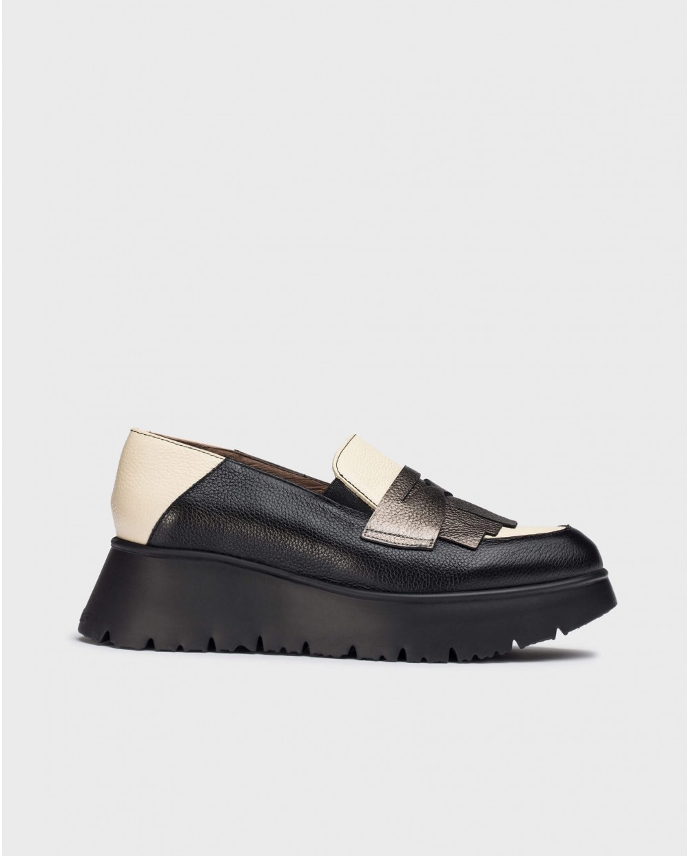 Wonders-Loafers-Lead MEDIANOCHE loafers