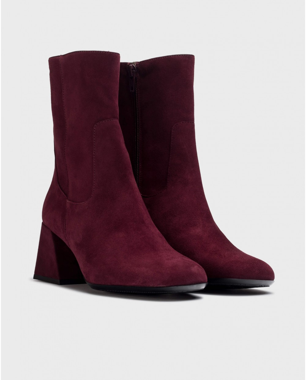 Wonders-Ankle Boots-Burgundy MANDY Ankle Boots