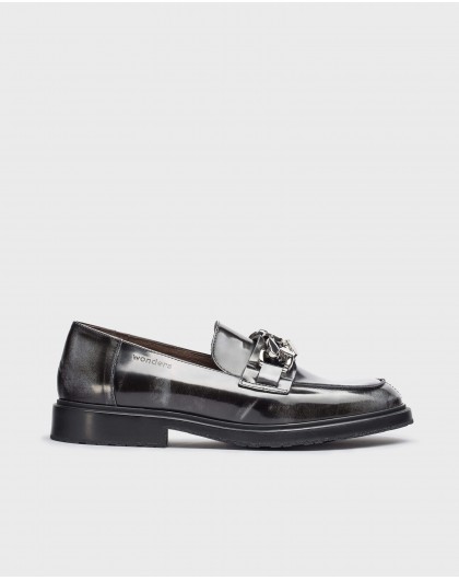 Wonders-Outlet Loafers-Grey SURI Loafers